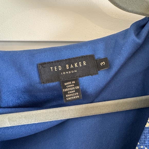 Ted Baker Blue and White Midi Dress - Picture 6 of 6